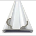 PROD ID STRIP, WIRE SHELF WHT 23 13/32 GDM-47/49/69/72